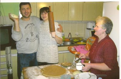 Jozef, hans hustru Sonja och mor Růžena.